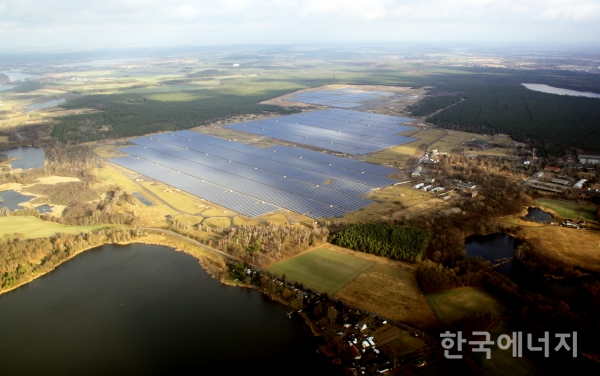 한화큐셀이 건설한 독일 브란덴부르크 태양광 발전소